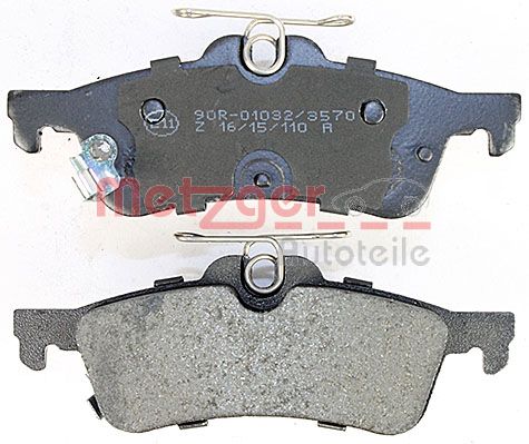METZGER 1170815 Bremsbelagsatz, Scheibenbremse